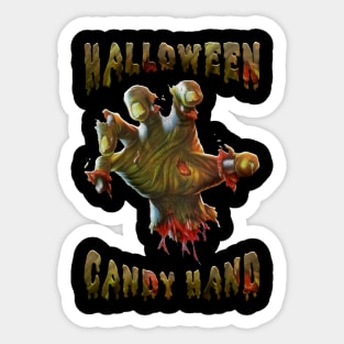 Halloween Undead Candy Hand Sticker